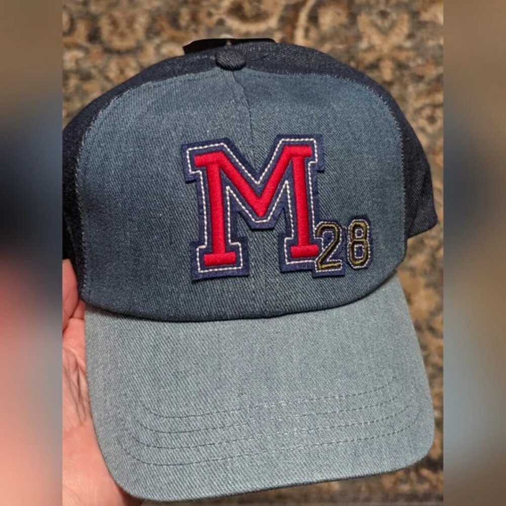 Disney Mickey Mouse Denim baseball hat Embroidered NWT